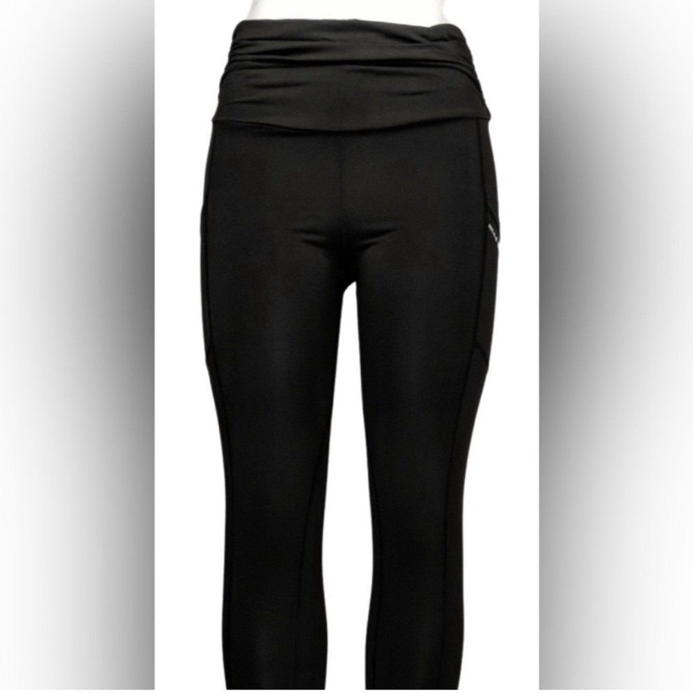 Ruched Waist Leggings - 3XP - 3X - Black - MIND BODY LOVE